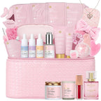 33 Pcs Mother's Day Gift for Mom, Rose Facial Skin Care Set, Bath & Body Spa by RAROSAACCA