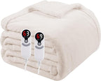 Electric Heated Blanket Queen Size 84"x90", Soft Flannel by Soypipo