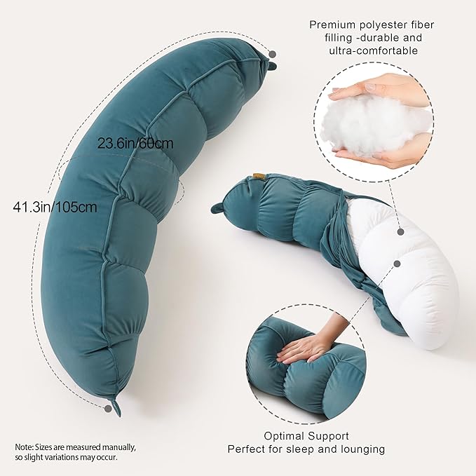 Peallow – Long Round Body Pillow - Image 3