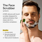 Silicone Face Scrubber for Men Facial Cleansing Brush Silicone Face Wash Brush - Image 6