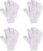 Hotop 4 Pairs Shower Gloves Scrubbing Gloves Dual-Sided Exfoliating Glove Body by HOTOP