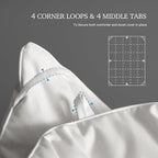 Hotel Grand Luxury White Goose Feather Down Fiber Comforter King Size, 100% - Image 4