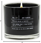 Lulu Candles | Tobacco, Spice & Vanilla | Luxury Scented Soy Jar Candle | Hand - Image 4