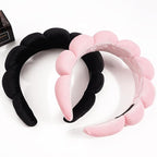 Ayesha 2pcs Spa Headband for Washing Face, Bubble Sponge Soft Hairband for Women - Image 4