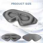 FlyCoco 99% Fully Block Out Light Eye Sleep Mask, 3D Deep Contoured Eyes Cover - Image 2