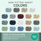 Feather & Stitch 1 Piece Fitted Sheet King Size, 100% Cotton Damask Sateen Weave - Image 7
