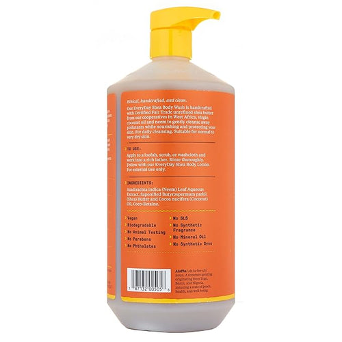 Alaffia EveryDay Shea Body Wash, Naturally Moisturizing Cleanser - Image 2