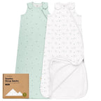 2-Pack Organic Baby Sleep Sacks, 100% Cotton by KeaBabies