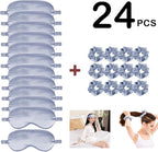 24Pcs Satin Eye Mask Silk Sleep Masks Silky Eyes Cover Blackout Blindfold - Image 2