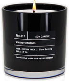 Lulu Candles | Whiskey Caramel | Smells Woody & Sweet | Luxury Scented Soy Jar by LULUCANDLES