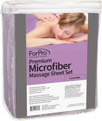 ForPro Professional Collection Premium Microfiber 3-Piece Massage Sheet Set - Image 2