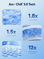 Avolare Cooling Pillow Cases King Size 2 Pack, Arc-Chill 3.0 Cooling Pillowcases - Image 3