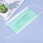 Borje Green Disposable Face Mask 100 Pcs Green Face Masks 3 Ply Protection Masks - Image 5