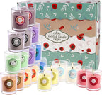 YOROXRG Scented Candles, Strawberry, Aromatherapy Candles, Soy Wax Glass Jar - Image 3