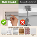 HESTIA No Drill Cordless Blackout Roller Shades Screwless Waterproof Shower - Image 5