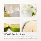 Sunlit Linen Luxury Scented Candles, 9oz Soy Wax Candles - Image 4