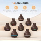 BZseed Aromatherapy Essential Oil Diffusers, Waterless Auto-Off, 7 Color LED - Image 5