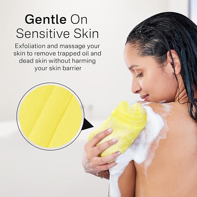 Yiclick Exfoliating Washcloth Towel- Exfoliating Body Scrubber Exfoliator - Image 5