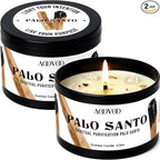 AOOVOO 2 Pack Palo Santo Candles – Cleansing Candle by AOOVOO