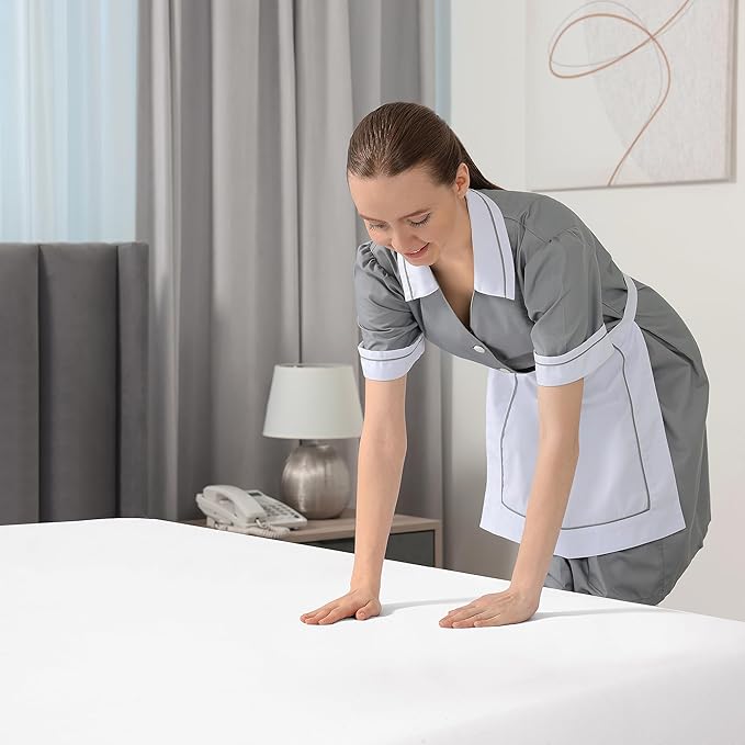 Royale Linens Extra Deep Pocket Full Fitted Sheet Only - Image 8