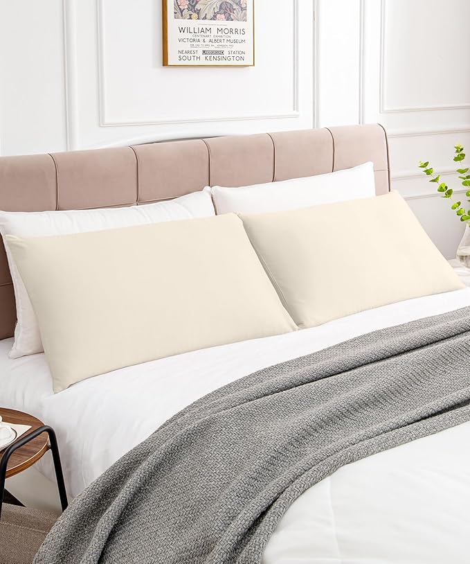 Warmstar Cotton Pillow Cases King Size Set of 2, 600 Thread Count Pillowcases - Image 2