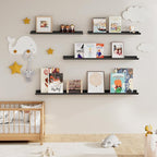 Fun Memories Picture Ledge Shelf, 36 Inch Floating Shelves Set of 2, Nursery - Image 7