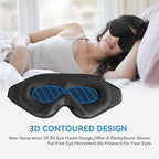 Sleep Mask for Men Women, Upgraded 3D Deep Contoured Eye Covers for Sleeping - Image 4