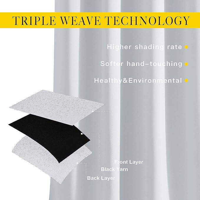 NICETOWN Room Darkening Curtains Extra Long 102 Inches - Image 2