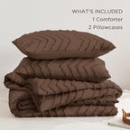 Andency Brown California King Comforter Set, Boho Cal King Soft Warm Tufted - Image 6
