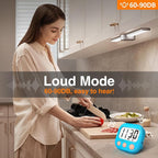 6 Pack Kitchen Timers Loud Ring Digital Timers - Image 2