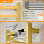 ENZE Smart Heated Towel Rack, 6-Bar Wall-Mounted Electric Towel Warmer 150W - Image 6