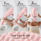 REDKISS 2 Pack Microfiber Hair Towels - Image 3