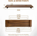 Walnut Bathtub Tray, Luxury Bath Tray - Image 6