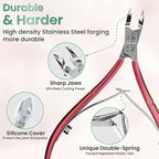 Professional Cuticle Trimmer Nail Cuticle Cutter Stainless Steel Cuticle Nippers - Image 5