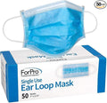 ForPro Professional Collection Single Use Ear Loop Mask, 3-Ply Disposable by ForProProfessionalCollection