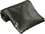 Homiest Dark Grey Satin Flat Sheet King Size, Luxury & Ultra Soft Bedding - Image 2