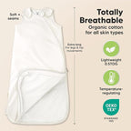 2-Pack Organic Baby Sleep Sacks, 100% Cotton - Image 3