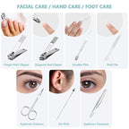 12 Set Manicure Set Bulk Mini Manicure Nail Clipper Kit 7 in 1 Stainless Steel - Image 6