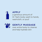 Dr Teal's Body Wash with Pure Epsom Salt, Lavender & Eucalyptus, 24 fl oz - Image 4