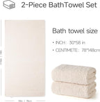 REDKISS Towels 2 Pack Luxury Extra Large Bath Towels Set 30 x 58 Inches – 100% - Image 2