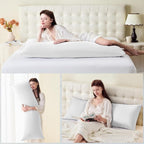 DOWNSTORIA Body Pillow Cover, Ultra Soft Microfiber Long Pillowcase, Envelope - Image 5