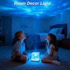 Ocean Wave Projector Light, 16-Color Changing Luminorthe Cube Lamp - Image 6