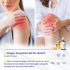 HIQILI Pure Ginger Essential Oil 3.38 Fl Oz, Pure Natural Premium Ginger Oil - Image 3