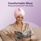 Goody Reversible Satin & Microfiber Turban, Day to Night Styling, Dual-Sided - Image 5