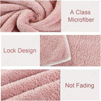 Jseng 2PC Microfiber Hair Drying Caps, Extrame Soft & Ultra Absorbent, Fast - Image 4