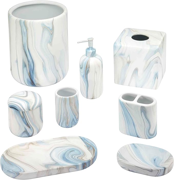 Avanti Linens - Covered Jar, Resin Countertop Accessories, Guest Bathroom - Image 6