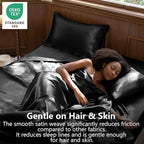 CozyLux Satin Sheets Queen Size Bed Set - Image 2