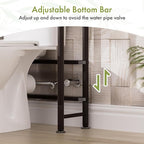 AmazerBath Bamboo Over The Toilet Storage Shelf, 2-Tier Over Toilet Bathroom - Image 7