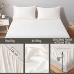 Bella Coterie King Size Fitted Sheet Only | Luxury Bamboo Viscose | 100% - Image 3