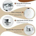 5-Light Bathroom Light Fixtures, Modern Vanity Lights, Chrome Metal Wall Lamp - Image 6